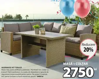 JYSK AGERMOSE SET TERASĂ Ofertă
