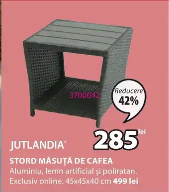 JYSK STORD MĂSUŢĂ DE CAFEA Ofertă