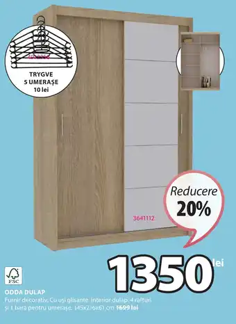 JYSK ODDA DULAP Ofertă