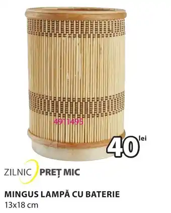 JYSK MINGUS LAMPĂ CU BATERIE Ofertă
