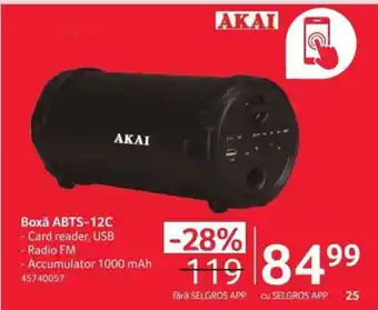 Selgros Boxǎ ABTS-12C Ofertă