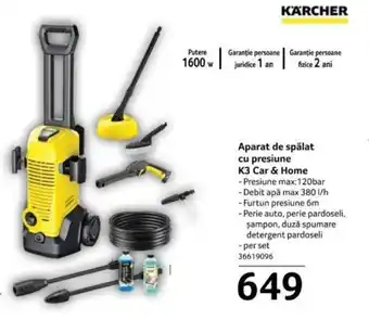 Selgros Aparat de spălat cu presiune K3 Car & Home Ofertă