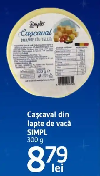 Supeco Cascaval din lapte de vacǎ SIMPL Ofertă