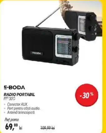 Flanco E-BODA RADIO PORTABIL RP100 Ofertă