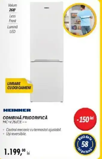 HEINNER COMBINA FRIGORIFICĂ HC-V2681E++