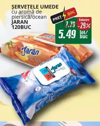 Diana Supermarket ȘERVEȚELE UMEDE cu aromă de piersicǎ/ocean JARAN 120BUC Ofertă