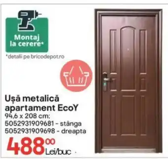 Uşă metalică apartament EcoY