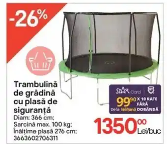 Brico Depôt Trambulinǎ de grădină cu plasă de siguranță Ofertă