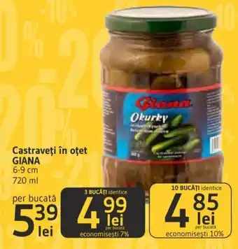 Supeco Castraveţi în oțet GIANA Ofertă