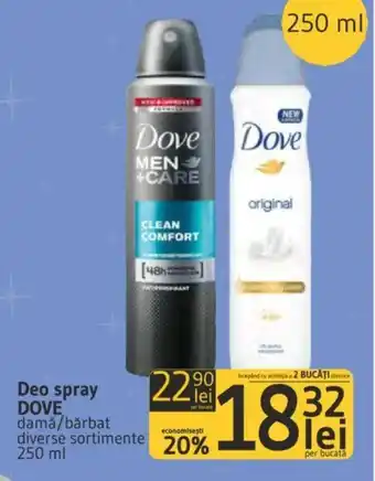 Supeco Deo spray DOVE Ofertă