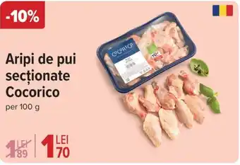 Carrefour Aripi de pui secţionate Cocorico Ofertă