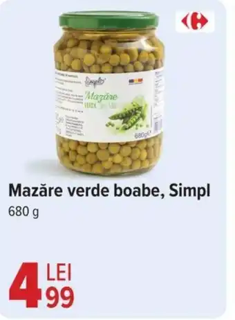 Carrefour Mazăre verde boabe, Simpl Ofertă