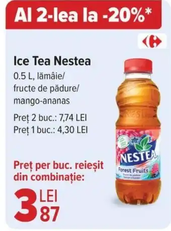 Carrefour Ice Tea Nestea 0.5L Ofertă