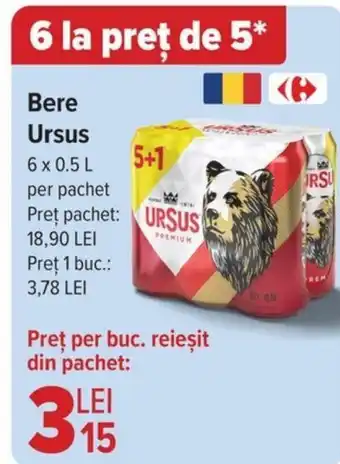 Carrefour Bere Ursus Ofertă