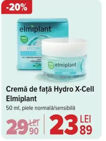 Carrefour Cremă de faţă Hydro X-Cell Elmiplant Ofertă