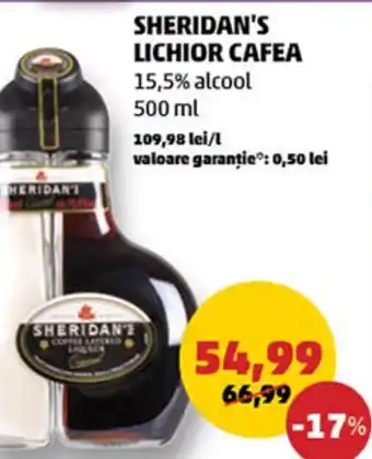 Penny SHERIDAN'S LICHIOR CAFEA 500 ml Ofertă