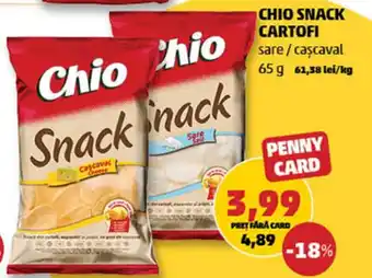 Penny CHIO SNACK CARTOFI Ofertă