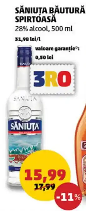 Penny SĂNIUȚA BĂUTURĂ SPIRTOASĂ 500 ml Ofertă