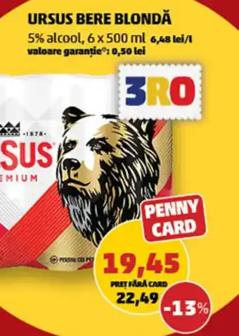 Penny URSUS BERE BLONDĂ Ofertă