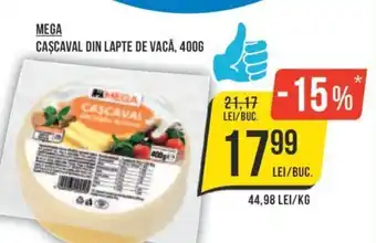 Mega Image MEGA CASCAVAL DIN LAPTE DE VACĂ, 400G Ofertă