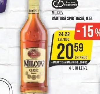 Mega Image MILCOV BĂUTURĂ SPIRTOASĂ, 0.5L Ofertă