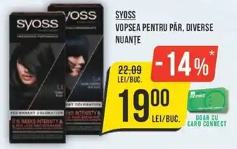 SYOSS VOPSEA PENTRU PĂR, DIVERSE NUANŢE