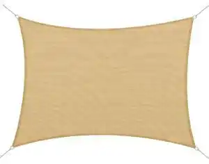 Outsunny Cort Parasolar Dreptunghiular din PE Protecție UV Culoare Nisip pentru Evenimente 4x6m | Aosom Romania