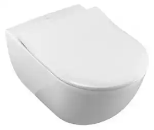 Favi Set vas WC suspendat Villeroy & Boch, Avento, direct flush, cu capac slim seat, alb alpin Ofertă