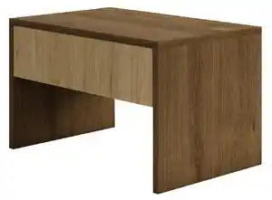 Favi Noptiera haaus Pedro, 1 Sertar, Stejar Bronz/Lemn Natural, 53 x 35 x 33 cm Ofertă