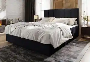 Pat tapitat boxspring KARDI, 160x200, soft 11