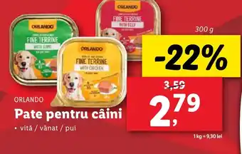 Lidl ORLANDO Pate pentru câini Ofertă