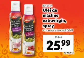 Lidl SOL&MAR Ulei de măsline extravirgin, spray Ofertă