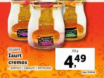 Lidl SOL&MAR Iaurt cremos Ofertă