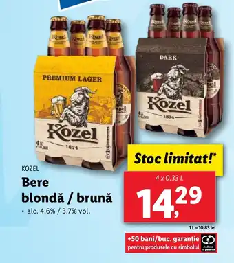 Lidl KOZEL Bere blondă / brună Ofertă