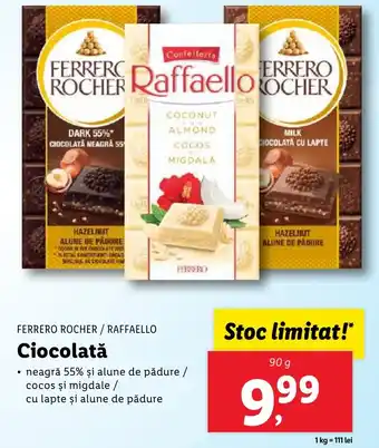 Lidl FERRERO ROCHER / RAFFAELLO Ciocolată Ofertă