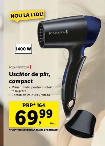 Uscător de păr, compact
