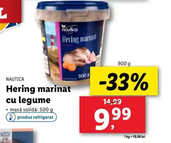 Lidl NAUTICA Hering marinat cu legume Ofertă