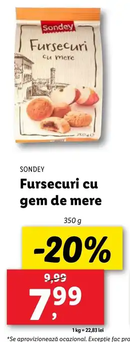 Lidl SONDEY Fursecuri cu gem de mere Ofertă