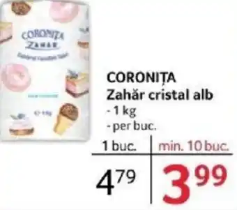 Selgros CORONIȚA Zahăr cristal alb Ofertă