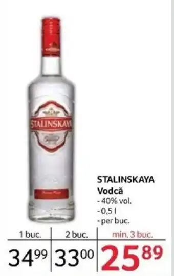 STALINSKAYA Vodcă
