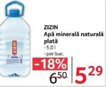 Selgros ZIZIN Apă minerală naturală platǎ Ofertă