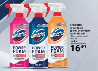 Selgros DOMESTOS Power Foam Spumă de curățare toaletă şi baie Ofertă