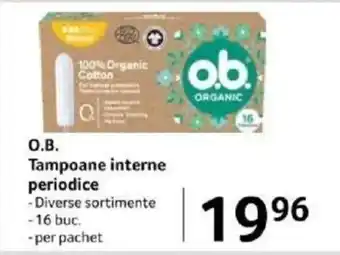 Selgros O.B. Tampoane interne periodice Ofertă