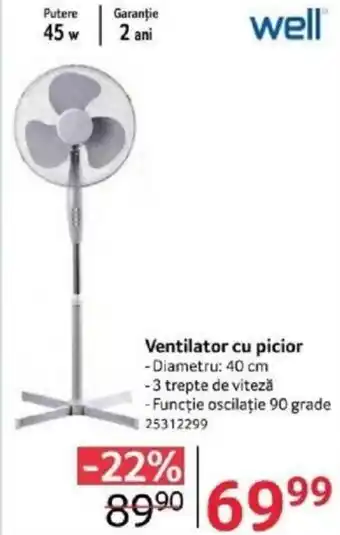 Selgros Ventilator cu picior Ofertă