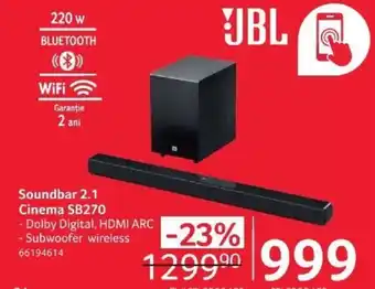 Selgros Soundbar 2.1 Cinema SB270 Ofertă