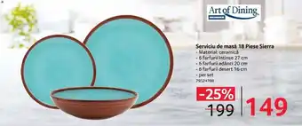 Selgros Serviciu de masă 18 Piese Sierra Ofertă