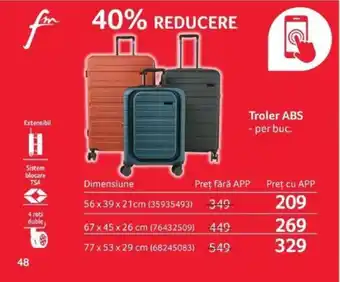Selgros Troler ABS Ofertă