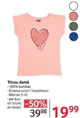 Selgros Tricou damă Ofertă