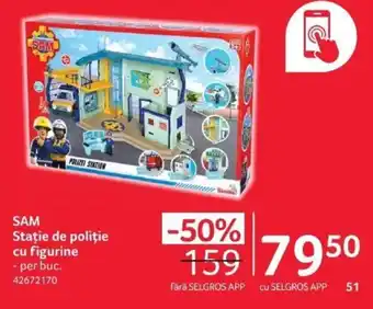 Selgros SAM Staţie de poliţie cu figurine Ofertă