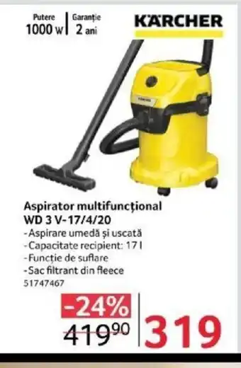 Selgros Aspirator multifuncţional WD 3 V-17/4/20 Ofertă